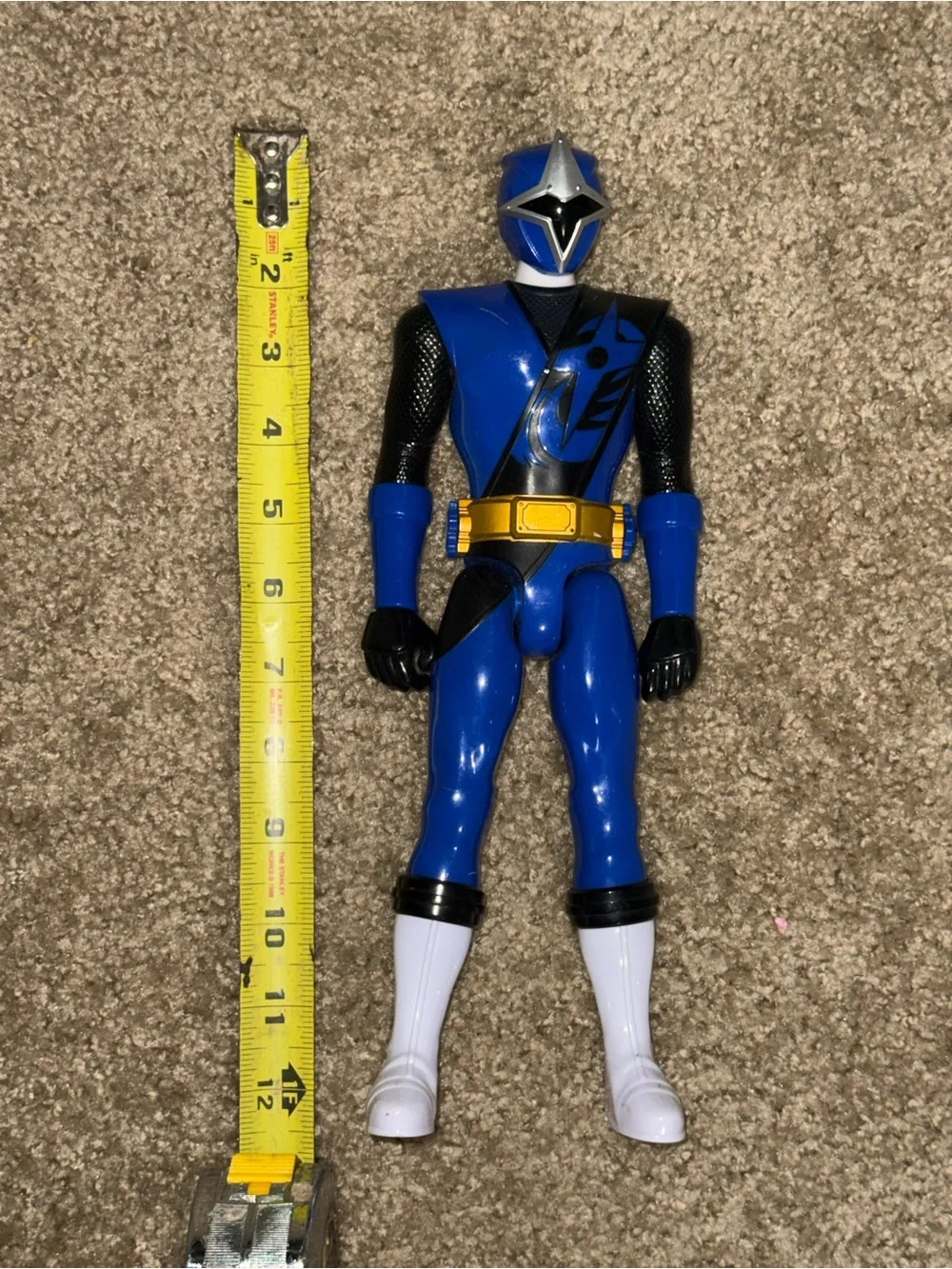 Power Rangers Ninja Steel Blue Ranger 12” Action Figure Bandai 2017